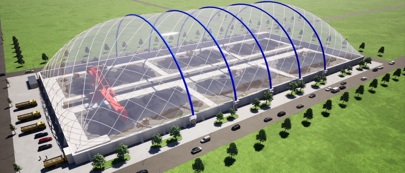 Air Dome Coal Storage