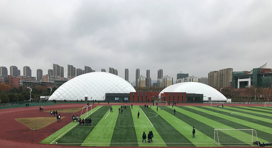 Air dome sports hall anti-smog oxygen-rich